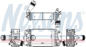 Intercooler, inlaatluchtkoeler 961598