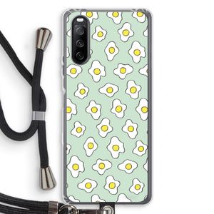 Spiegeleitjes: Sony Sony Xperia 10 III Transparant Hoesje met koord