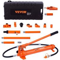 VEVOR Hydraulische Auto Jack Luchtpomp 12T Lucht Hydraulische Jack 135mm Slag Rood Inclusief 100/195/300/500mm Verlengstang Elektrostatische Poeder Spray Auto Reparatie Werkplaats