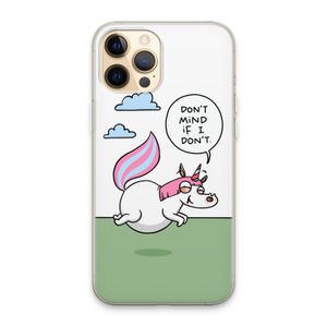 Unicorn: iPhone 13 Pro Max Transparant Hoesje