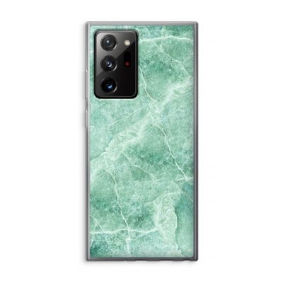 Groen marmer: Samsung Galaxy Note 20 Ultra / Note 20 Ultra 5G Transparant Hoesje