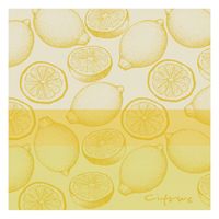 DDDDD theedoek citrus 60x65 cm yellow - Brighten up your kitchen with this vibrant citrus-themed tea towel