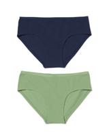 HEMA Dameshipsters katoen - 2 stuks groen (groen)