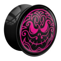 Double Flared Plug met Magic Skull Design Acryl Tunnels & Plugs