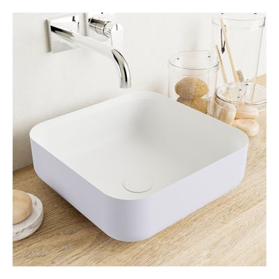 Waskom Mondiaz Binx | 36x13x36 cm | Solid Surface | Vrijstaand | Vierkant | Cale