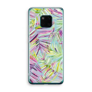 Tropical Palms Blue: Huawei Mate 20 Pro Transparant Hoesje