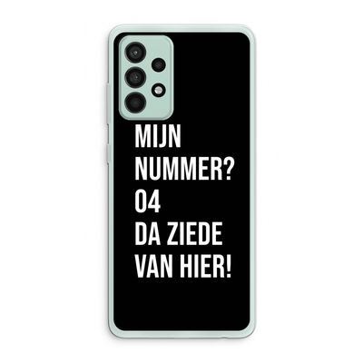 Da ziede van hier - Zwart: Samsung Galaxy A52s 5G Transparant Hoesje