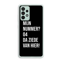 Da ziede van hier - Zwart: Samsung Galaxy A52s 5G Transparant Hoesje
