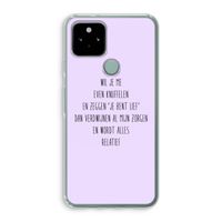 Relatief: Google Pixel 5 Transparant Hoesje