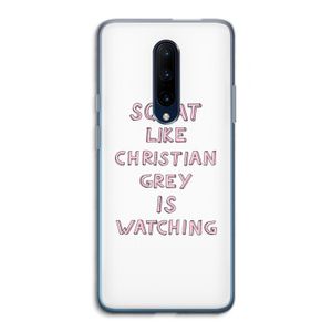 Christian Grey: OnePlus 7 Pro Transparant Hoesje