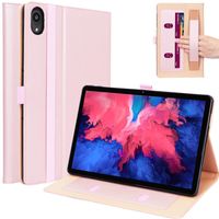 Luxe stand flip sleepcover hoes - Lenovo Tab P11 / P11 Plus - Rose Goud Luxe stand flip sleepcover hoes - Lenovo Tab P11 / P11 Plus - Rose Goud