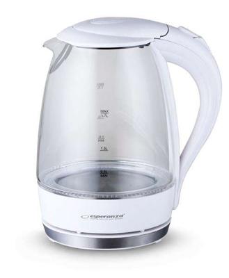Esperanza EKK011W Waterkoker 1,7 l Wit, Multi kleuren 2200 W