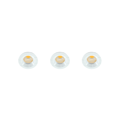 Set 3x Eris LED mini spot 3Watt rond WIT dimbaar