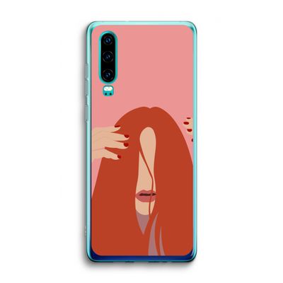 Woke up like this: Huawei P30 Transparant Hoesje