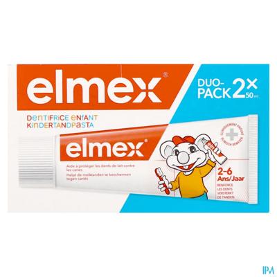 Elmex Kindertandpasta 2-6j 2x50ml