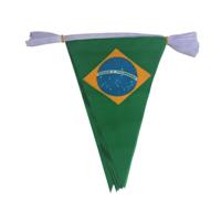 Brazilie landen punt vlaggetjes - 5 meter - polyester - landen - versiering - feestartikelen