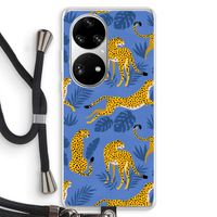 Luipaard: Huawei P50 Pro Transparant Hoesje met koord