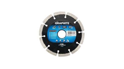 Graphite diamantschijf 125x22x8,0x2,2mm segment gelaserd mpa en13236