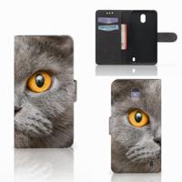 Telefoonhoesje | Met pasjeshouder | Nokia 2 Britse Korthaar