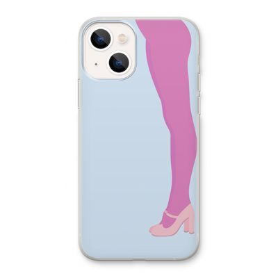 Pink panty: iPhone 13 Transparant Hoesje