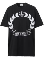 Burberry t-shirt à logo imprimé - Noir