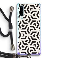 Crazy pattern: Huawei P30 Transparant Hoesje met koord