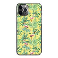 Flamingo party: iPhone 11 Pro Transparant Hoesje Flamingo party: iPhone 11 Pro Transparant Hoesje