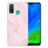 Huawei P Smart 2020 | TPU | Siliconen hoesje | Marble Pink - Origineel Cadeau Vriendin