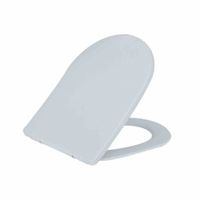 Toiletzitting met Deksel Vesta Shade Slim met Soft Close Mat Wit Aqua Splash - thumbnail