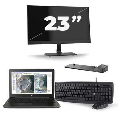 HP ZBook 15 G3 - Intel Core i7-6e Generatie - 15 inch - 16GB RAM - 256GB SSD - Windows 11 + 1x 23 inch Monitor