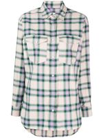 MARANT ÉTOILE chemise en coton Mayola à carreaux - Vert