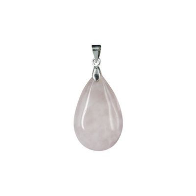 Edelstenen Hanger The drop of Roze Kwarts