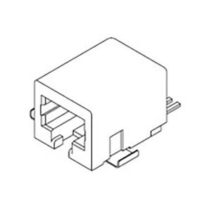 Molex Cat 3 Mod Jack/Plug 441440003 Bus Zwart 1 stuk(s)