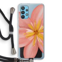 Pink Ellila Flower: Samsung Galaxy A32 4G Transparant Hoesje met koord