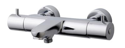 Wiesbaden Caral badthermostaat chroom