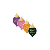 Cadeau Sticker kerst 40mm 250st