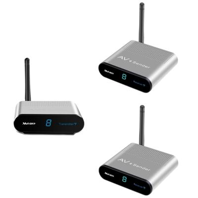 Measy AV220-2 2 4 GHz draadloze audio/video-zender + 2 ontvanger met IR-overdrachtsfunctie transmissie afstand: 200m