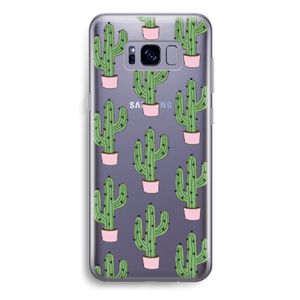 Cactus Lover: Samsung Galaxy S8 Plus Transparant Hoesje