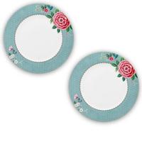 Pip Studio Borden - Set van 2 - Blauw - Blushing Birds - Ø26.5cm Pip Studio Borden - Set van 2 - Blauw - Blushing Birds - Ø26.5cm