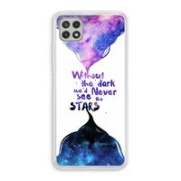 Stars quote: Samsung Galaxy A22 4G Transparant Hoesje