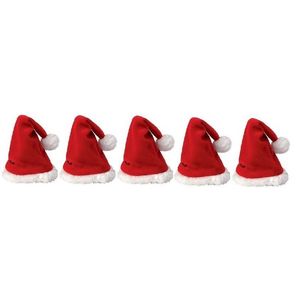 5x Mini kerstmuts