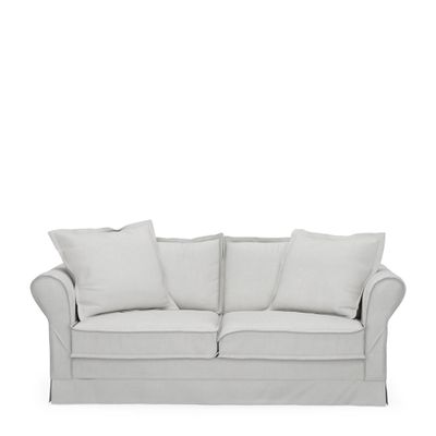 Rivièra Maison 2,5-zits Bank 'Carlton' Washed Cotton, kleur Ash Grey