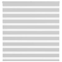 VidaXL Zebra rolgordijn 145x150 cm stofbreedte 140,9 cm lichtgrijs