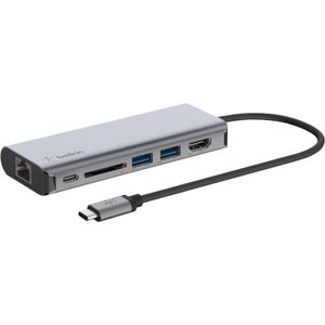 CONNECT Meerpoorts 6-in-1 USB-C hub Dockingstation