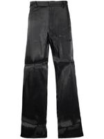 HELIOT EMIL pantalon à logo brodé - Gris