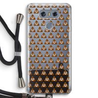 Poop emoji: LG G6 Transparant Hoesje met koord