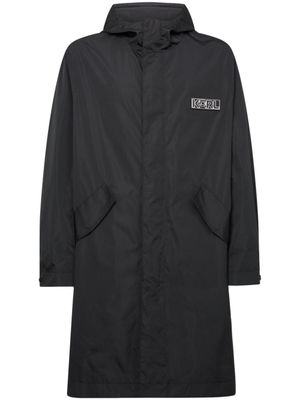 Karl Lagerfeld parka Ikon 2.0 à capuche - Noir