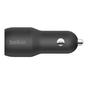 Belkin BoostCharge 2-poorts USB-A-autolader + USB-A/USB-C-kabel oplader 24 W