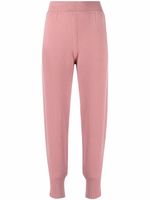 Alberta Ferretti pantalon de jogging en maille à taille haute - Rose