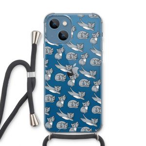 Poezen: iPhone 13 Transparant Hoesje met koord